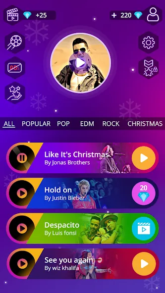 Magic Ball Tiles Hop Music Run MOD — Много денег на Андроид — скриншот 4