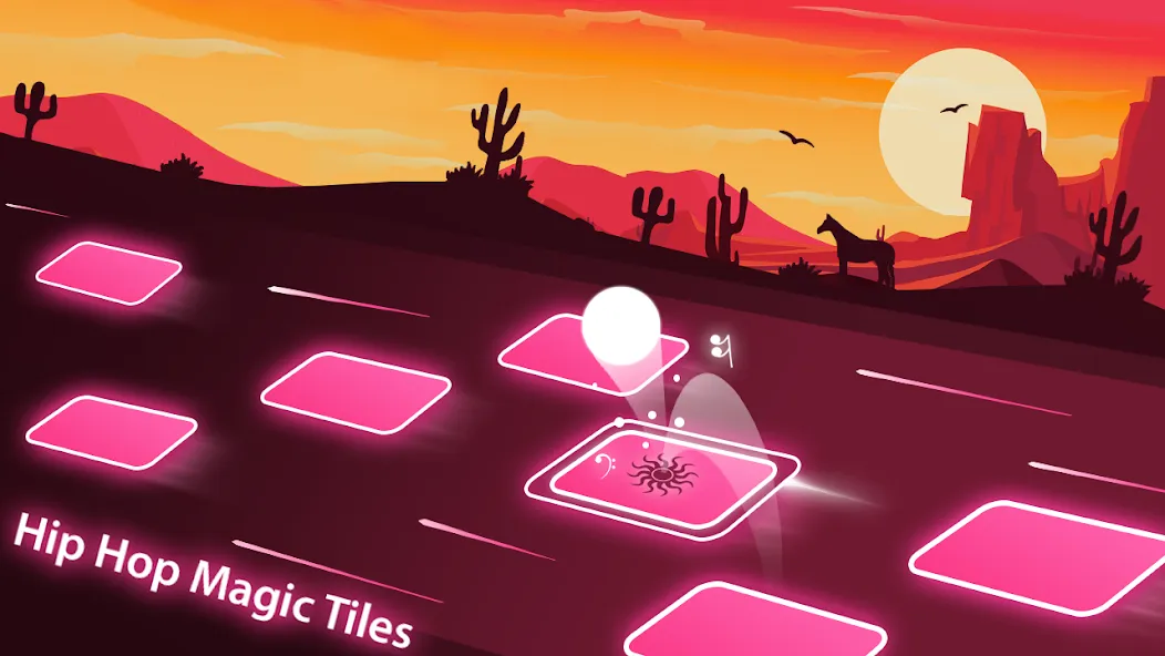 Magic Ball Tiles Hop Music Run MOD — Много денег на Андроид — скриншот 5