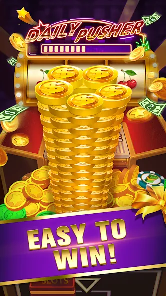 Скачать взломанную Daily Pusher Slots 777 — Много денег — скриншот 1 Скачать взломанную Daily Pusher Slots 777 — Много денег — скриншот 1