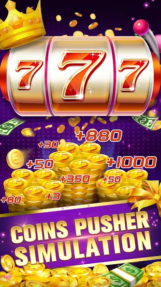 Скачать взломанную Daily Pusher Slots 777 — Много денег — скриншот 2 Скачать взломанную Daily Pusher Slots 777 — Много денег — скриншот 2
