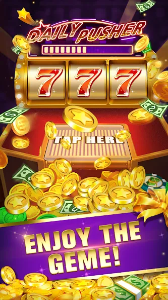 Скачать взломанную Daily Pusher Slots 777 — Много денег — скриншот 3 Скачать взломанную Daily Pusher Slots 777 — Много денег — скриншот 3