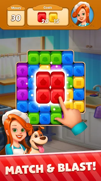 Sweet Cube Blast на Андроид — Мод Много денег — скриншот 2