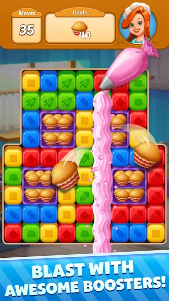 Sweet Cube Blast на Андроид — Мод Много денег — скриншот 4