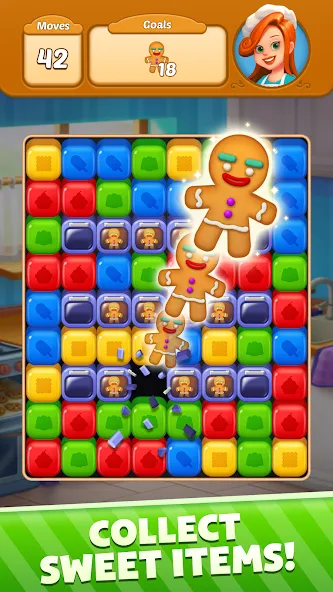 Sweet Cube Blast на Андроид — Мод Много денег — скриншот 5