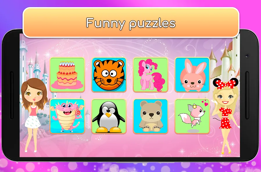 Kids Games for Girls. Puzzles MOD APK на Android — Все открыто — скриншот 2