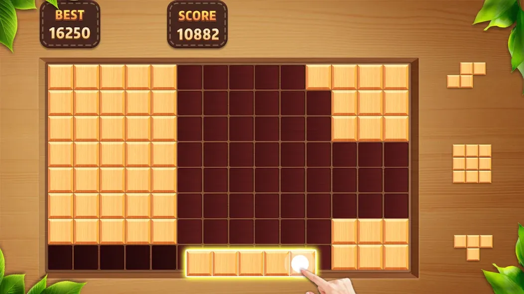 Wood Block Classic Mod APK Бесконечные подсказки — Скачать на Андроид — скриншот 1