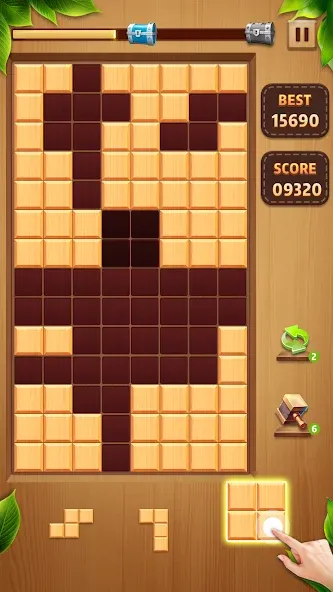 Wood Block Classic Mod APK Бесконечные подсказки — Скачать на Андроид — скриншот 3