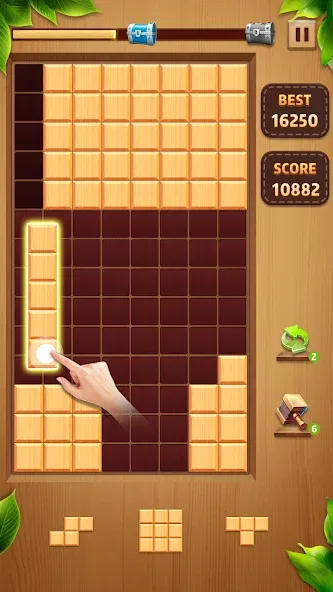 Wood Block Classic Mod APK Бесконечные подсказки — Скачать на Андроид — скриншот 4