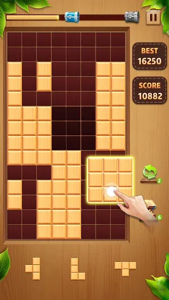 Wood Block Classic Mod APK Бесконечные подсказки — Скачать на Андроид — скриншот 5