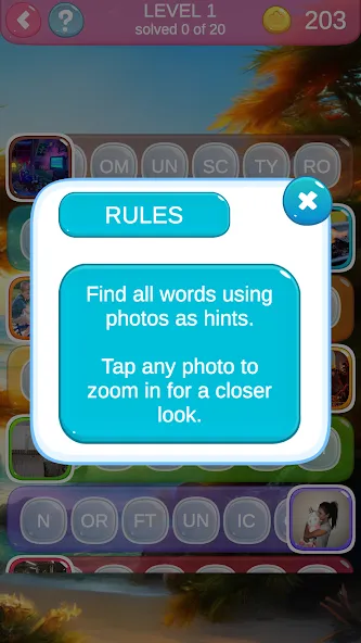 Скачать 7000 words MOD APK — Много подсказок — скриншот 3