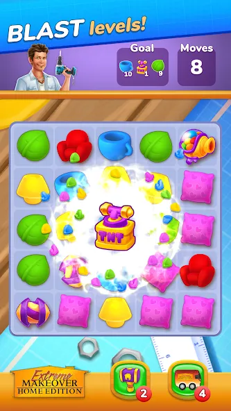 Extreme Makeover: Home Edition MOD APK на Android — Много денег — скриншот 3