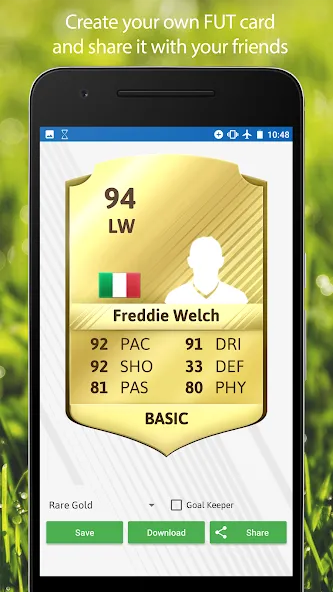 Взломанная FUT Card Creator 23 на Андроид — Все открыто — скриншот 1