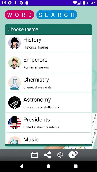 Word search MOD APK — Все уровни открыты — скриншот 3