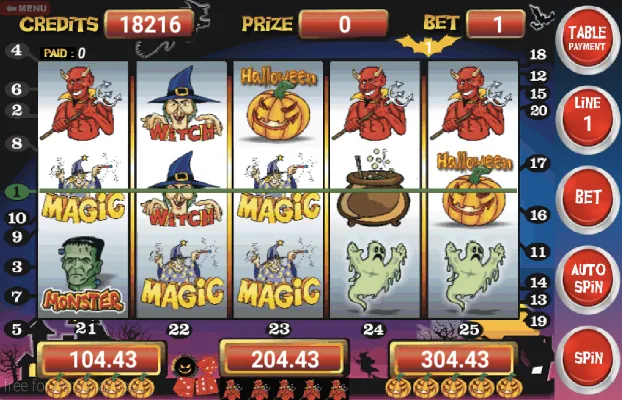 Взломанная Slot Machine Halloween Lite на Андроид — Много денег — скриншот 2