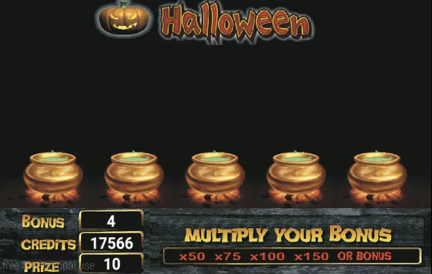 Взломанная Slot Machine Halloween Lite на Андроид — Много денег — скриншот 3
