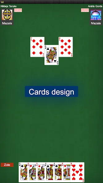 Latvian card game: RaccoonZole — Взлом на все карты и без рекламы — скриншот 4