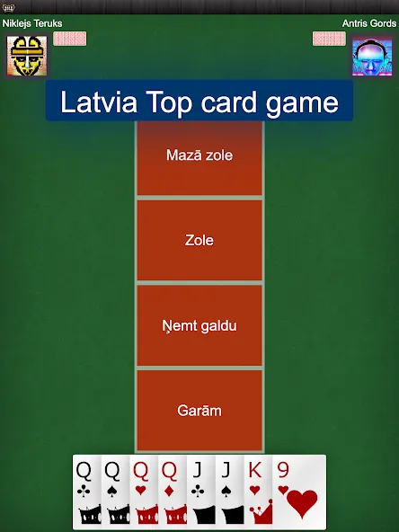 Latvian card game: RaccoonZole — Взлом на все карты и без рекламы — скриншот 5