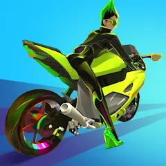 Взлом Wild Wheels: Bike Racing — Много денег и всё разблокировано
