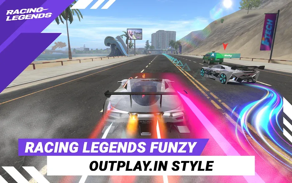 Racing Legends Funzy на Андроид — Много денег — скриншот 1