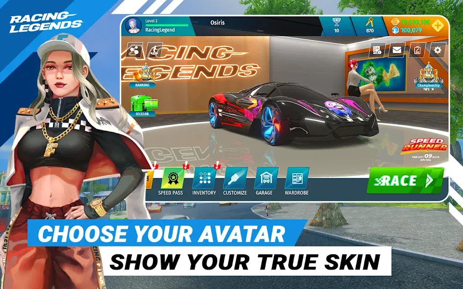 Racing Legends Funzy на Андроид — Много денег — скриншот 2