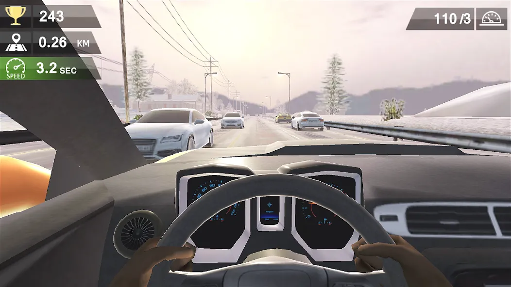 Racing Traffic Car Speed — Мод: Много денег — скриншот 2