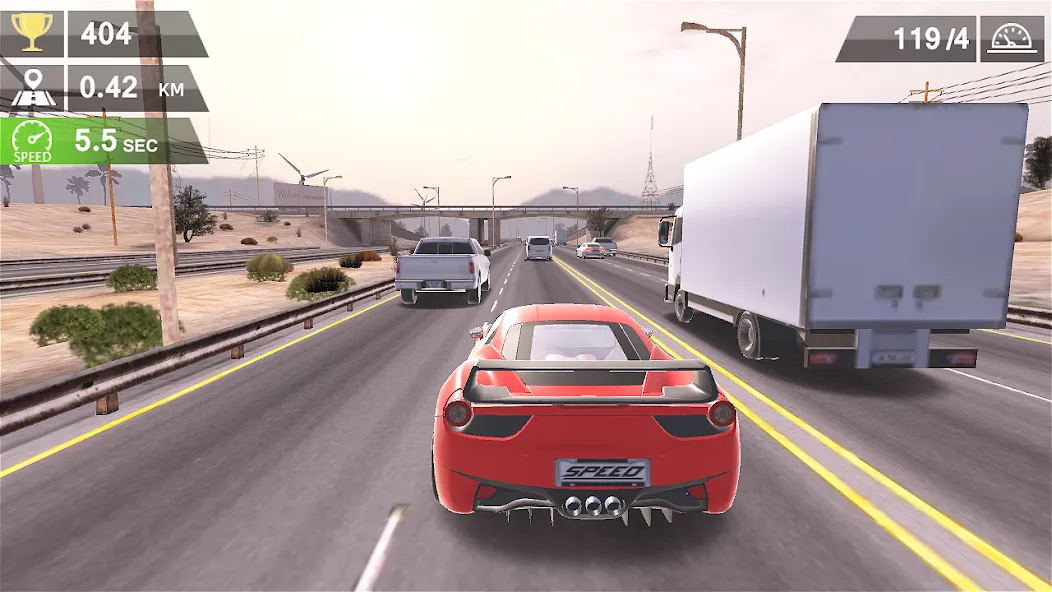 Racing Traffic Car Speed — Мод: Много денег — скриншот 3