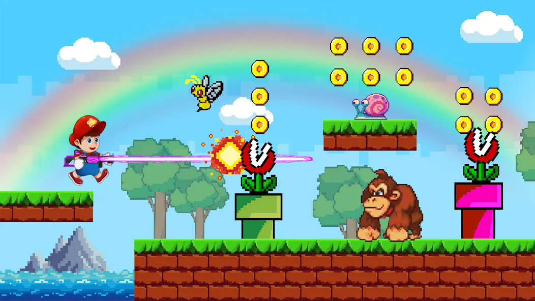 Скачать Super Mano : Adventure Jump на Android — Много денег — скриншот 2 Скачать Super Mano : Adventure Jump на Android — Много денег — скриншот 2