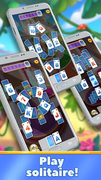 Скачать взлом Emily's Hotel Solitaire на Андроид — Много денег — скриншот 4