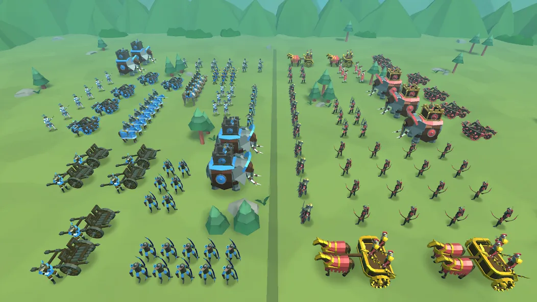 Epic Battle Simulator 2 MOD — Много денег на Андроид — скриншот 2