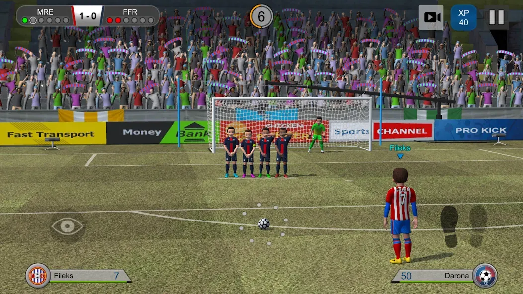 Скачать Pro Kick Soccer на Андроид — Много денег — скриншот 2