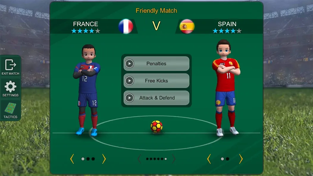 Скачать Pro Kick Soccer на Андроид — Много денег — скриншот 3