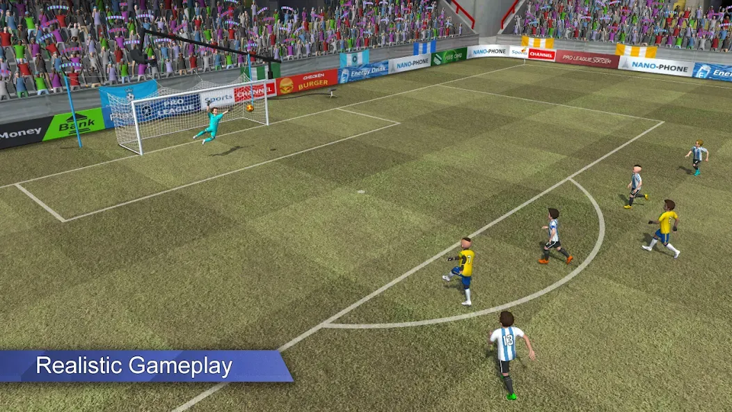 Скачать Pro League Soccer MOD APK — Все открыто — скриншот 2 Скачать Pro League Soccer MOD APK — Все открыто — скриншот 2