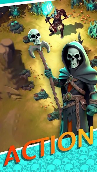Скачать взломанную Necromancer Hero: Skeletons 3D — Много денег — скриншот 1 Скачать взломанную Necromancer Hero: Skeletons 3D — Много денег — скриншот 1