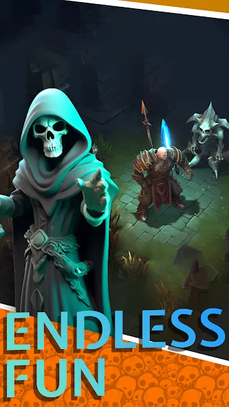 Скачать взломанную Necromancer Hero: Skeletons 3D — Много денег — скриншот 2 Скачать взломанную Necromancer Hero: Skeletons 3D — Много денег — скриншот 2
