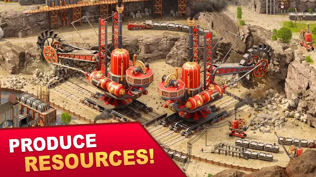 Скачать Steam City: Town building game на Андроид — Много денег — скриншот 2