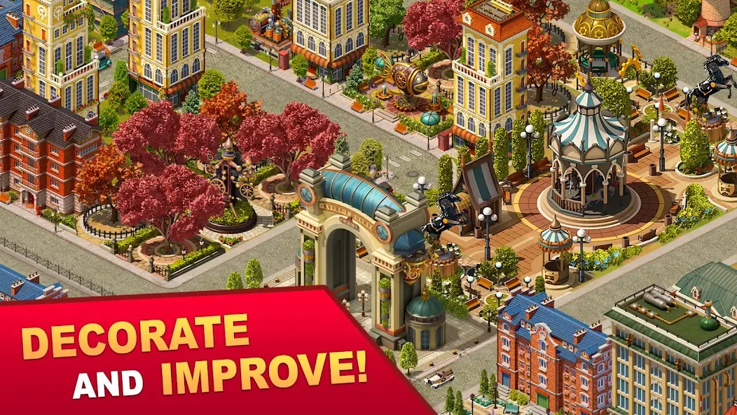 Скачать Steam City: Town building game на Андроид — Много денег — скриншот 4