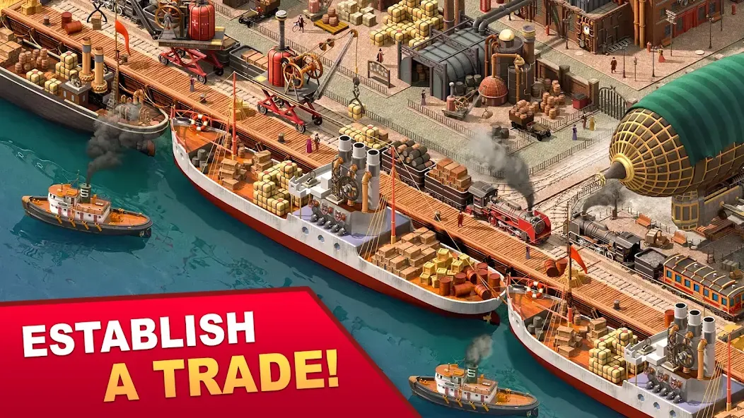 Скачать Steam City: Town building game на Андроид — Много денег — скриншот 5