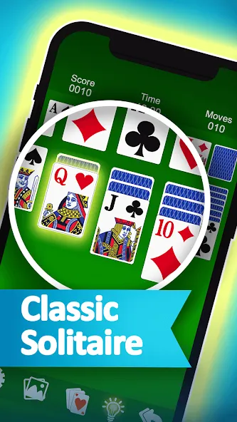 Взломанная Solitaire на Андроид — Все открыто — скриншот 2