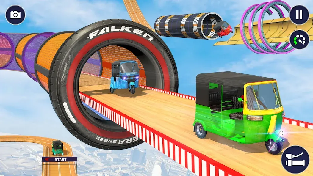 Tuk Tuk Auto Rickshaw Games 3D — Взломанная версия (Много денег) — скриншот 5