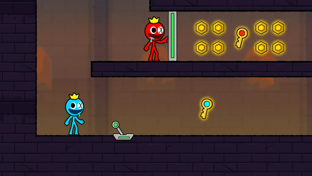 Скачать взломанную Red and Blue Stickman 2024 — Много денег — скриншот 1 Скачать взломанную Red and Blue Stickman 2024 — Много денег — скриншот 1