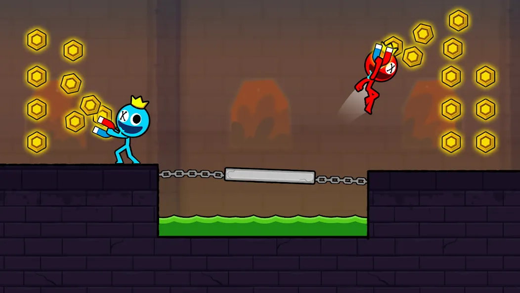 Скачать взломанную Red and Blue Stickman 2024 — Много денег — скриншот 3 Скачать взломанную Red and Blue Stickman 2024 — Много денег — скриншот 3