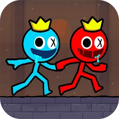 Скачать взломанную Red and Blue Stickman 2024 — Много денег