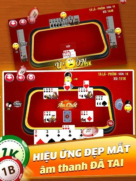 Phỏm - Phom MOD APK — Много денег — скриншот 4