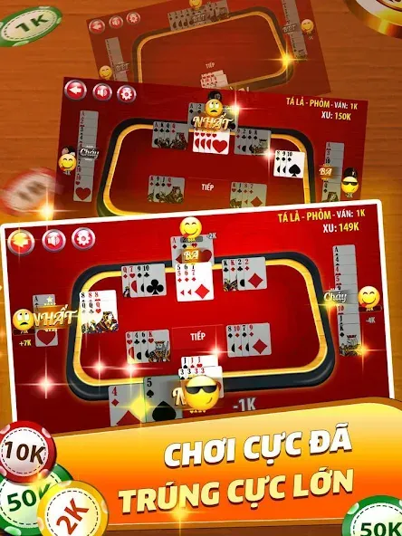 Phỏm - Phom MOD APK — Много денег — скриншот 5