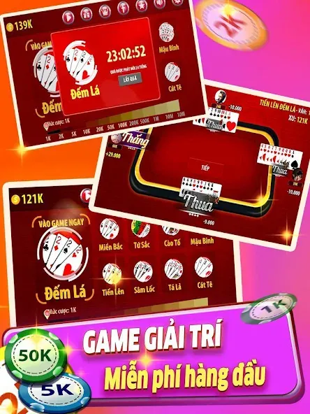 Tiến Lên Đếm Lá - Tien Len на Андроид — Мод Много денег — скриншот 2