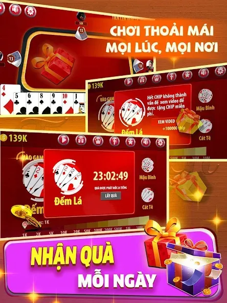 Tiến Lên Đếm Lá - Tien Len на Андроид — Мод Много денег — скриншот 3