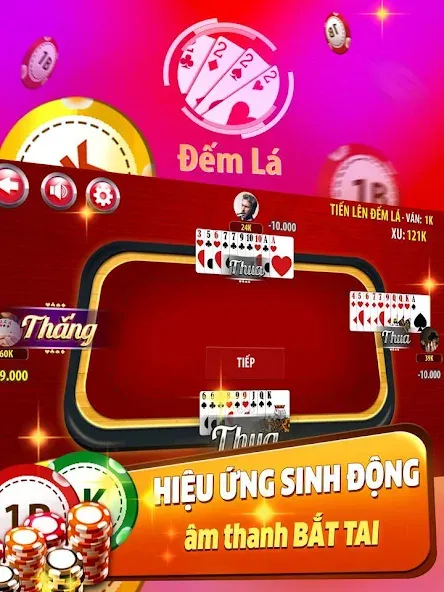 Tiến Lên Đếm Lá - Tien Len на Андроид — Мод Много денег — скриншот 4