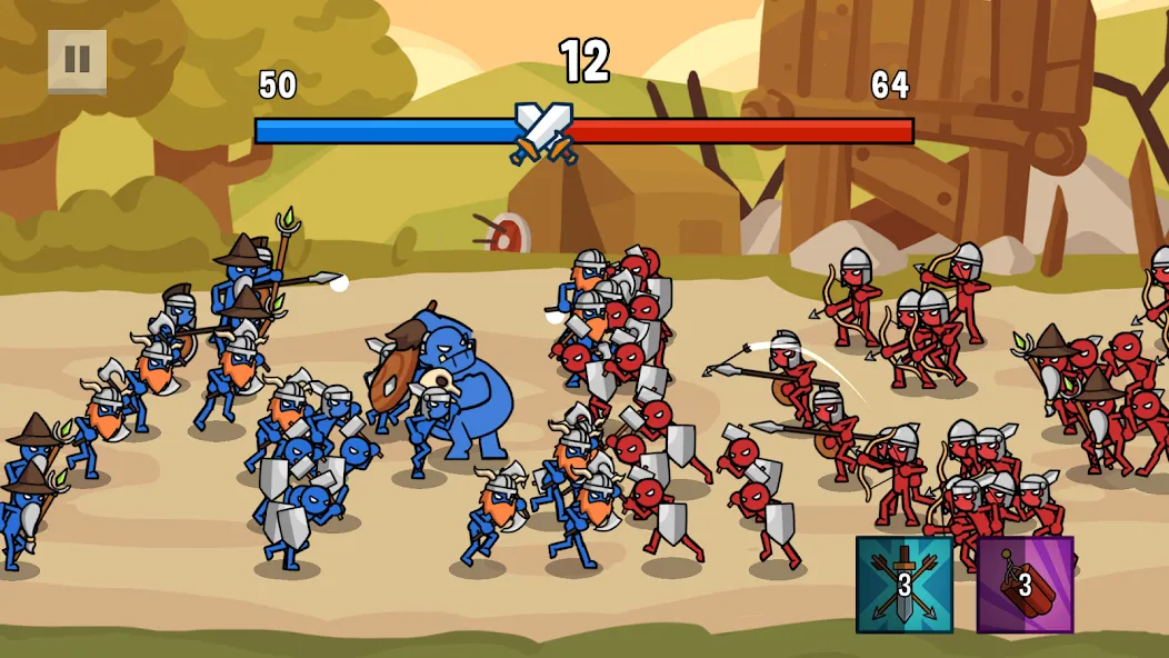 Скачать взломанную Stick Battle: War of Legions — Много денег и кристаллов — скриншот 1 Скачать взломанную Stick Battle: War of Legions — Много денег и кристаллов — скриншот 1