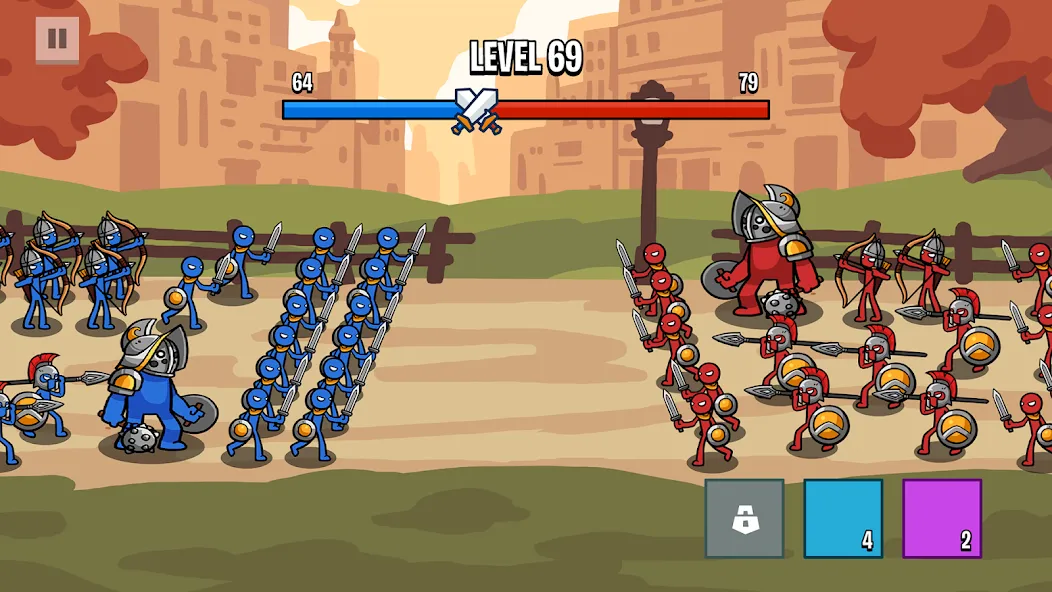 Скачать взломанную Stick Battle: War of Legions — Много денег и кристаллов — скриншот 2 Скачать взломанную Stick Battle: War of Legions — Много денег и кристаллов — скриншот 2