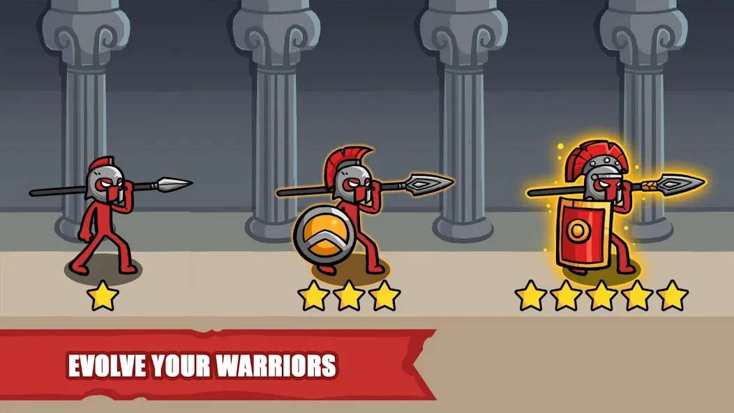 Скачать взломанную Stick Battle: War of Legions — Много денег и кристаллов — скриншот 3 Скачать взломанную Stick Battle: War of Legions — Много денег и кристаллов — скриншот 3